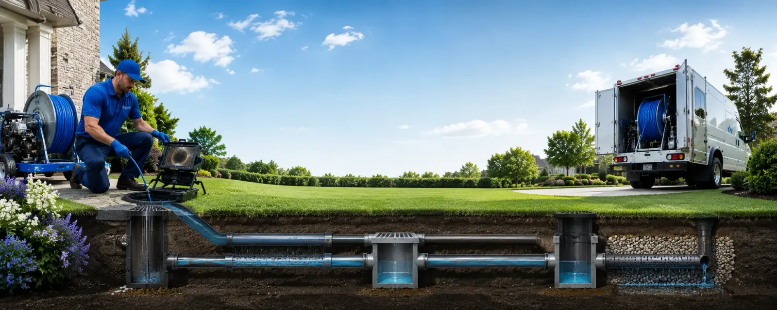 Outdoor drain cleaning information for Goldvein, VA